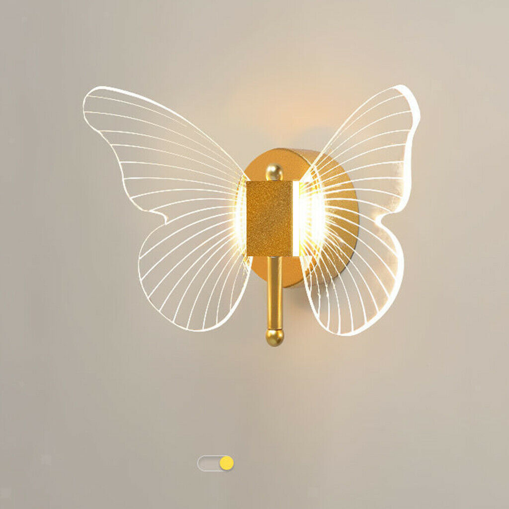 Nordic Butterfly Wall Light Indoor Home Bar Loft Corridor Fixture Decoration