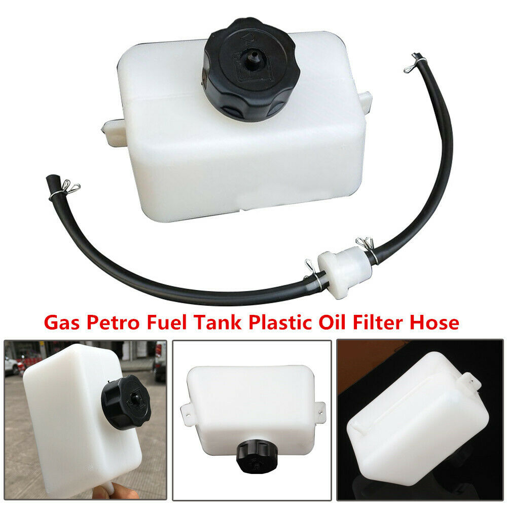 Gas Petrol Fuel Tank Plastic Oil Filter Hose 2Stroke 43cc 47 49cc Bike ATV Motor