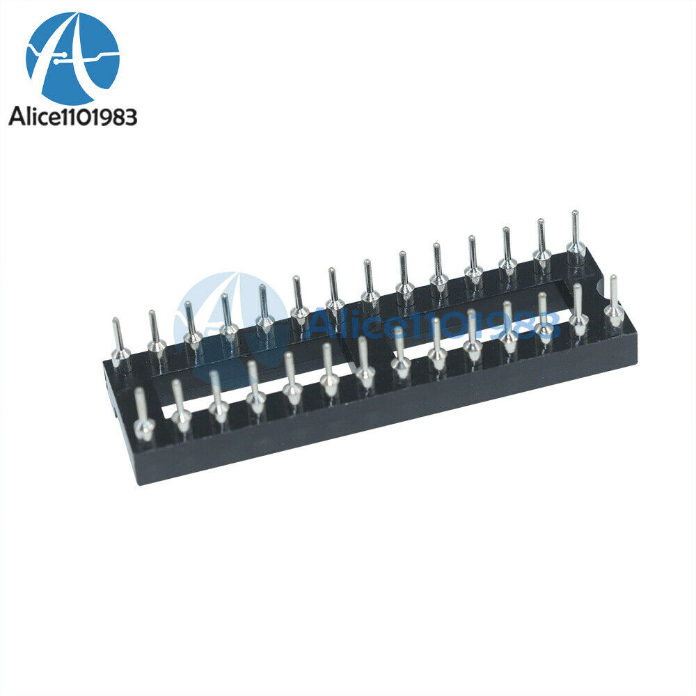 2PCS 28 Pin DIP SIP Round IC Sockets Adaptor Solder Type Narrow