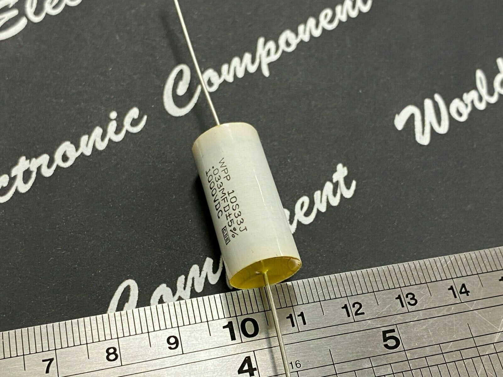 4pcs-Cornell Dubilier (CDE) WPP 0.033uF 1000V 5% WPP10S33J Axial Film Capacitor