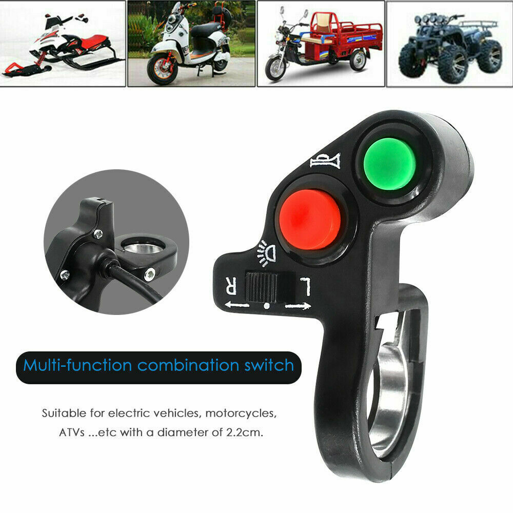 Switch Blinker Headlight Horn Turn Signal for 7/8'' Motorcycle Street Bike ATV