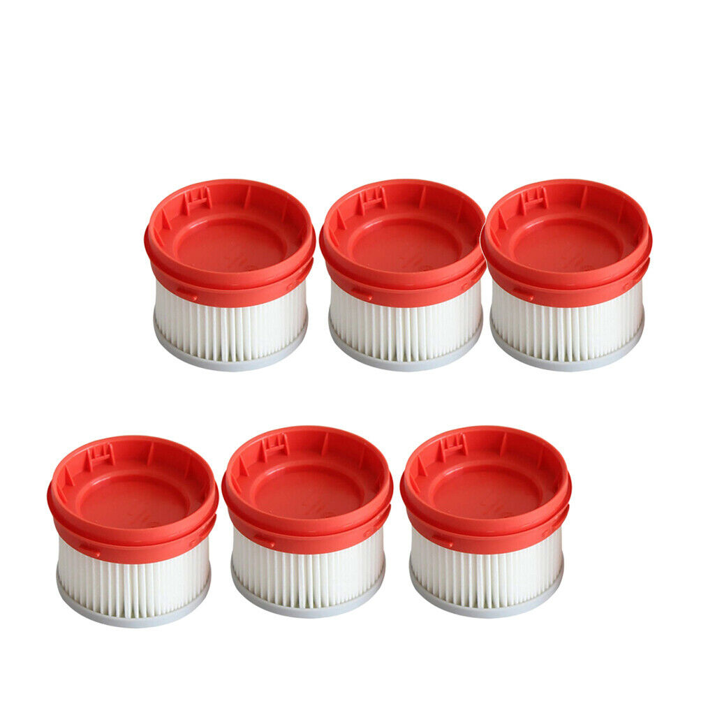 6Pcs HEPA Filter fit Dreame V9 Handheld Vacuum Filtration Parts Easy to use