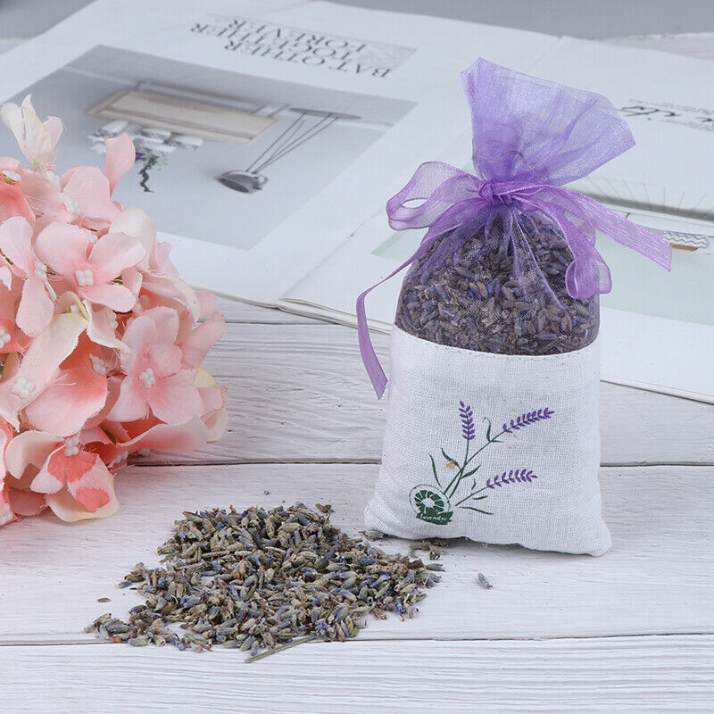 Natural Lavender Bud Dried Flower Sachet Bag Aromatherapy Aromatic Air Re.l8