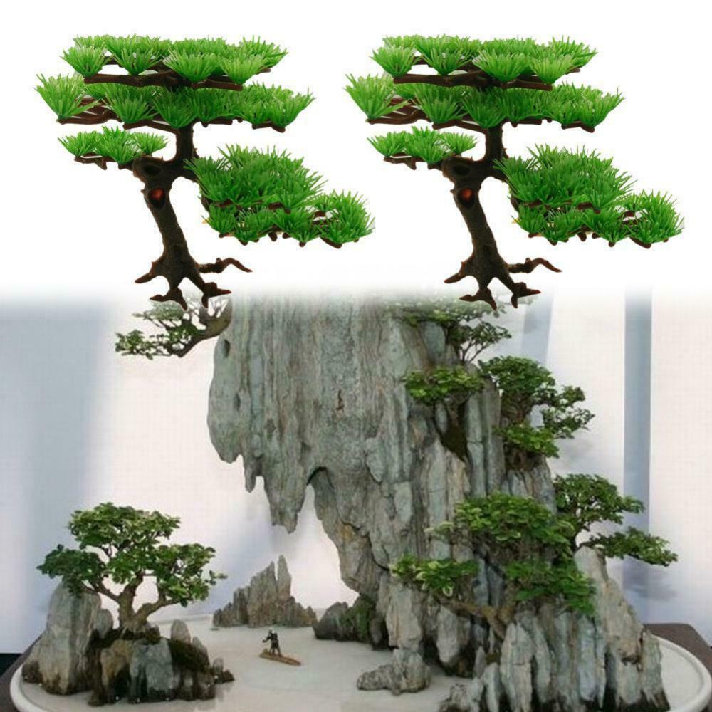 Aquarium Artificial Plastic Plant Pine Tree Fish Tank Decoration--No Base