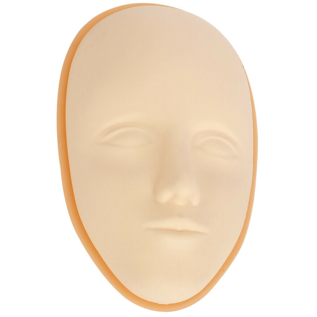 Professional silicone practice skin with support base, permanent makeup