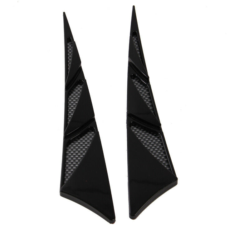 Car Air Vent Flow Intake Scoop Bonnet Cover Fender Side Hood Stricker Decor 2PCS