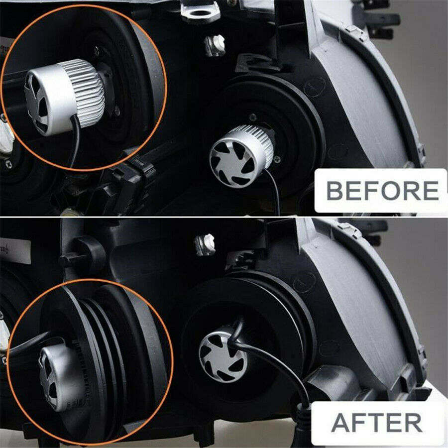 2PCS Headlight Dust Cover For HID LED Conversion Kit Bulb Seal Cap Universal
