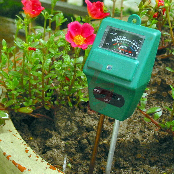 3 in 1 PH Tester Soil Water Moisture Light Test sensor Meter Garden Plant Flower