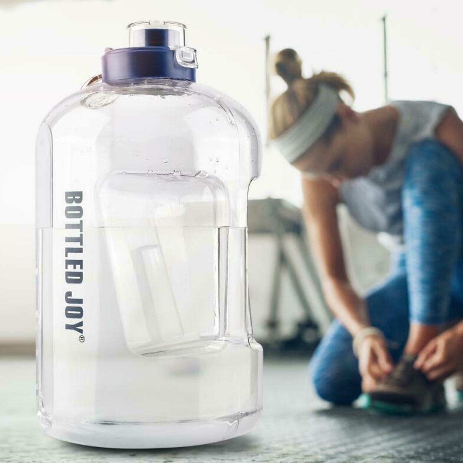 2X Large Water Bottle Transparent Drinking Water Kettle for Exercise Outdoor