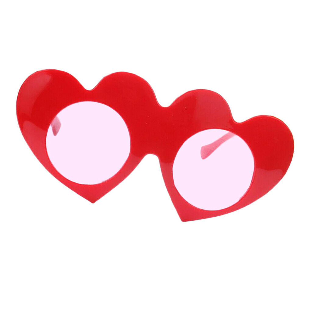 Romantic Heart Let it Snow Framed Plastic Glasses Woman Costume Accessories