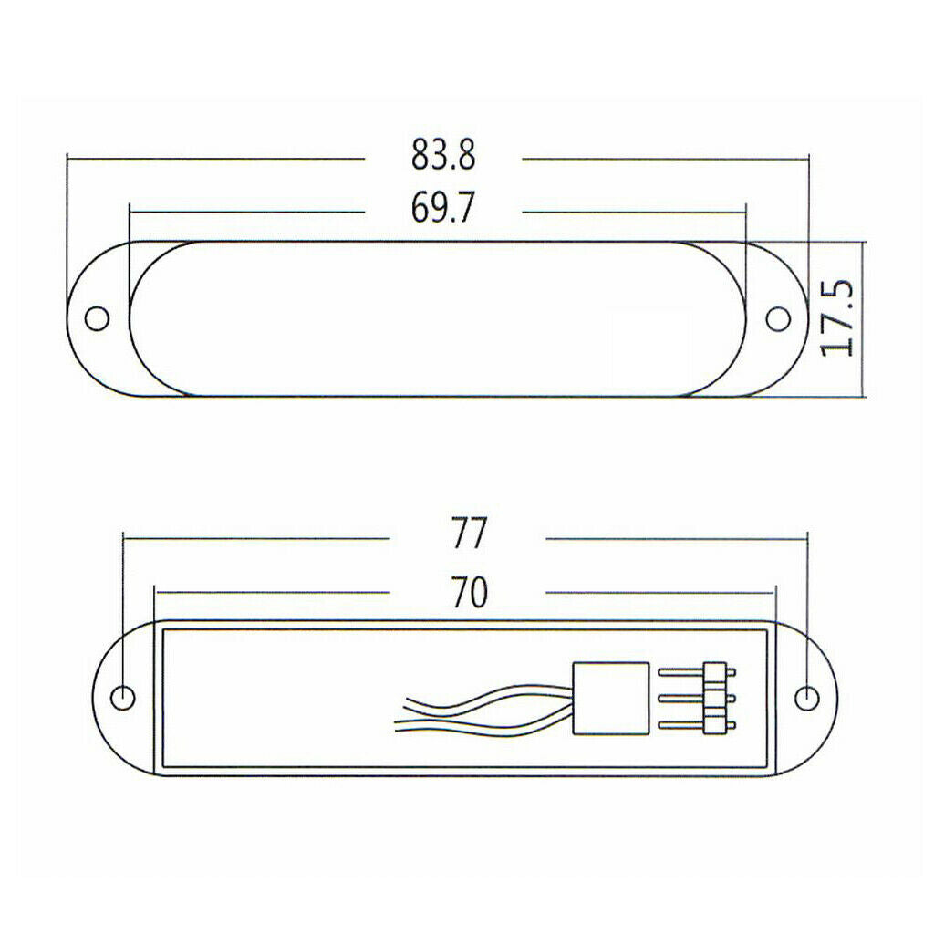White Active Single Coil Pickup for Electric Guitar Pickups Parts Accs