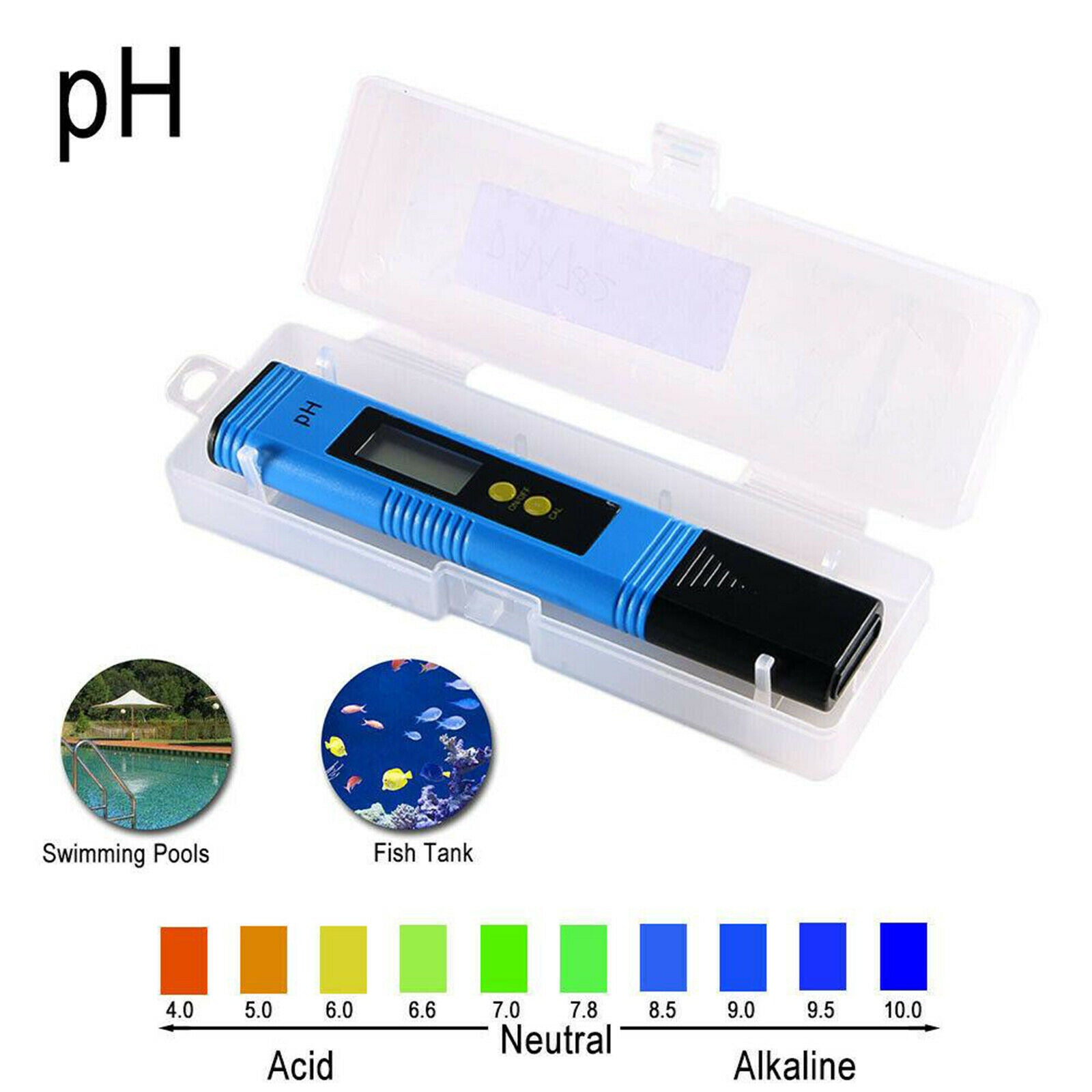 Poket Digital PH Tester PH02 Meter Accurate Water Quality Tester 0-14Ph