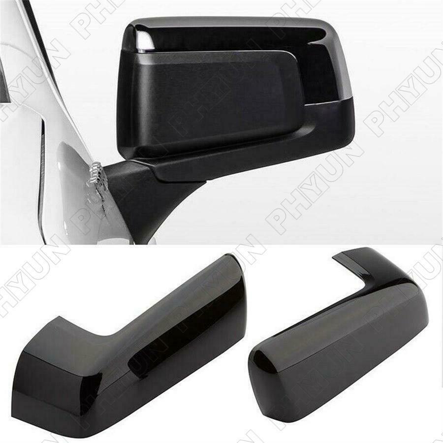 Gloss Black Car Side Mirror Covers For Chevy Silverado GMC Sierra1500 2019-2021