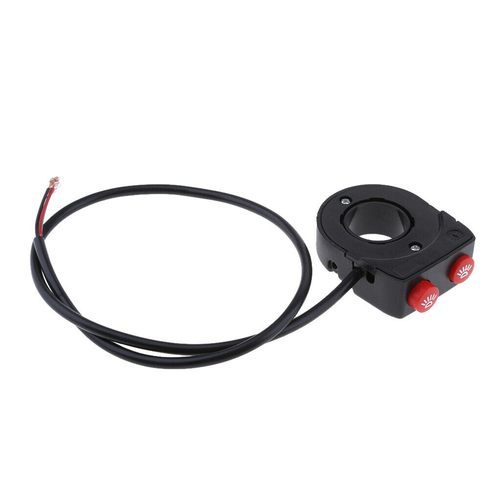 7/8'' 22mm Handlebar Double Control Switch for Scooter Headlight Fog Light