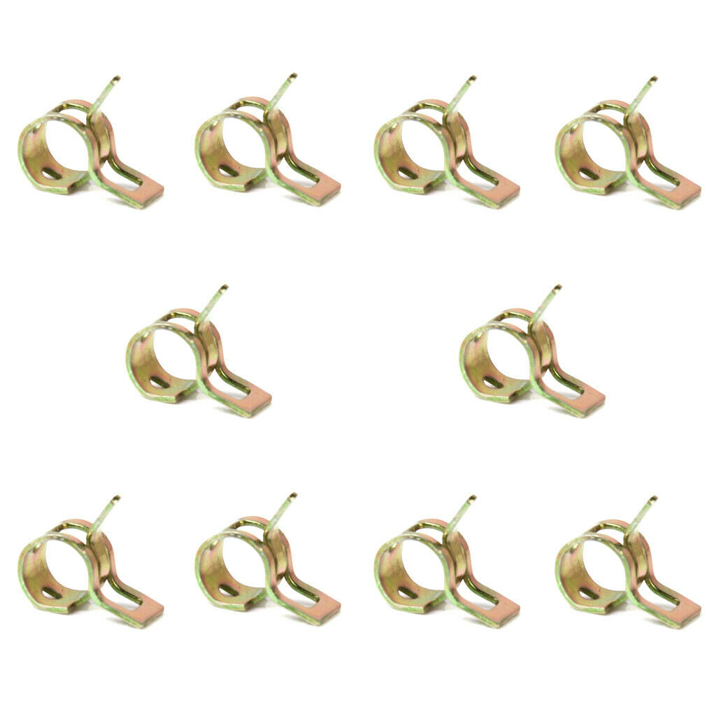 10pcs 6mm Fuel Line Hose Spring Spring Band Clip Air Tube Clamps