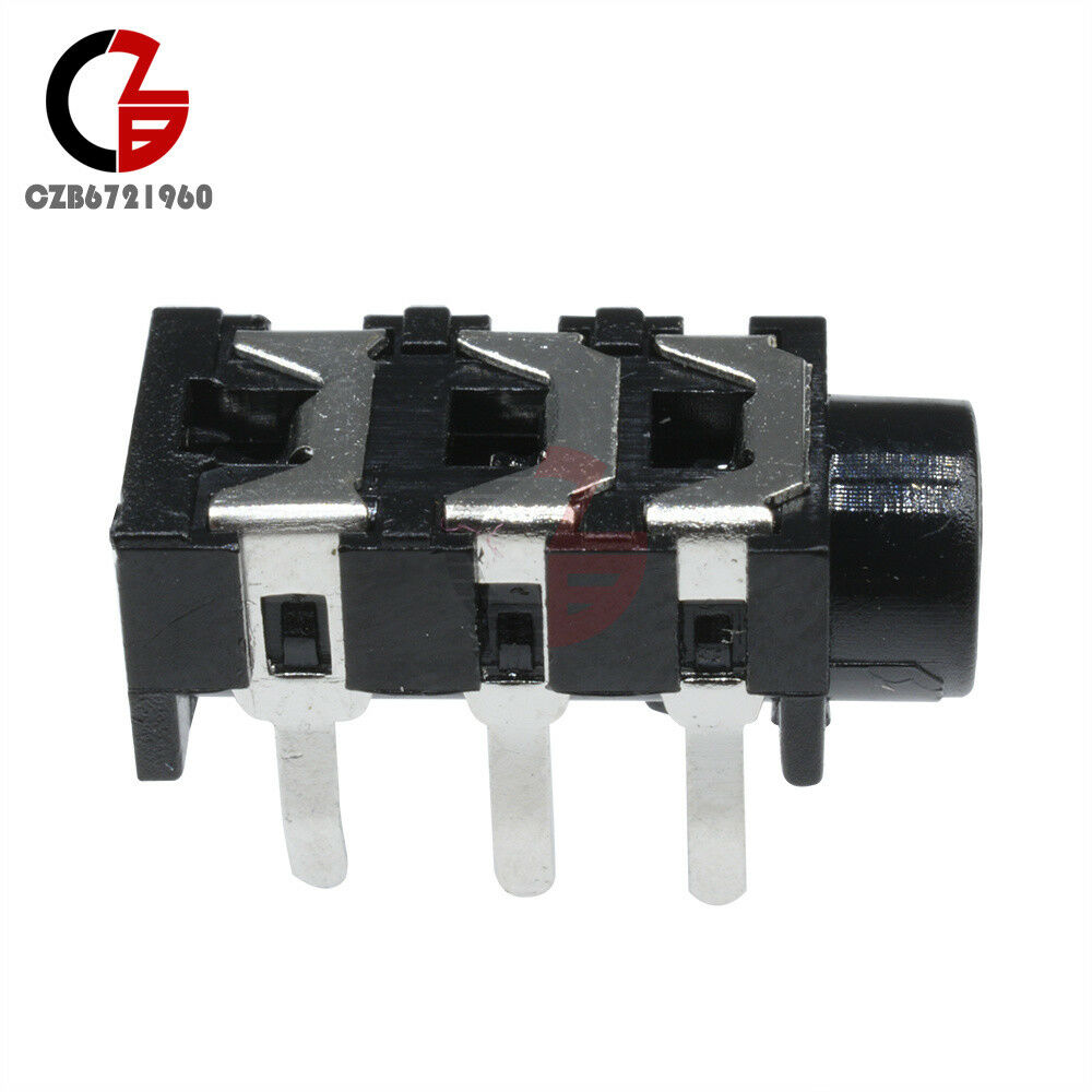 20Pcs 3.5mm Stereo Headphone 5Pin Audio Jack Earphone Socket