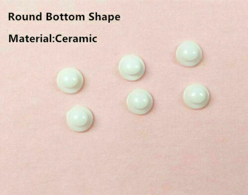 50pcs Ceramic Dental Orthodontic Lingual Buttons Dental Supplies Bracket Round