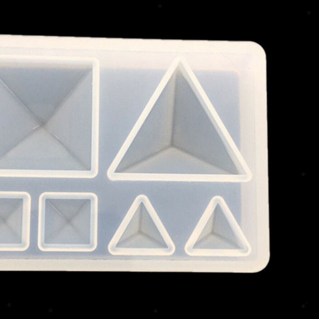 Silicone Pyramid Jewelry Making Mould Mold for DIY Pendant Charms Earrings