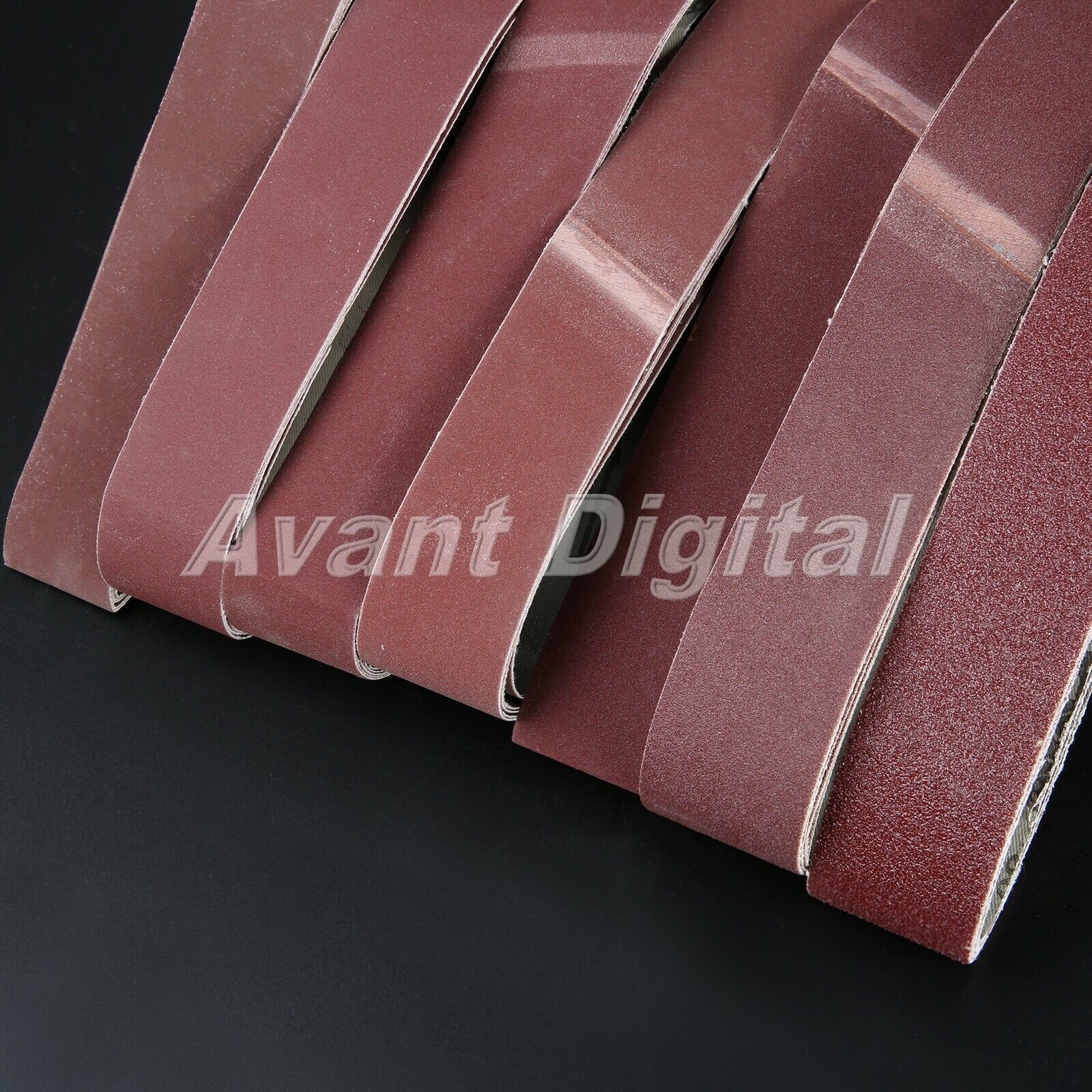 Aluminium Oxide 60# Grit Sharpening Belts Abrasive Polishing Sanding Paper 5pcs