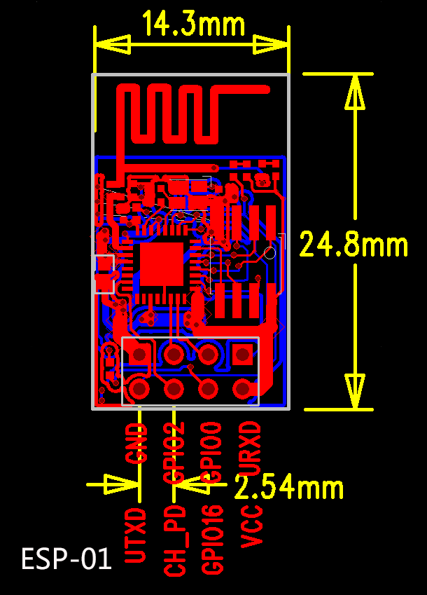 1pcs ESP-01 ESP8266 serial WIFI module New version