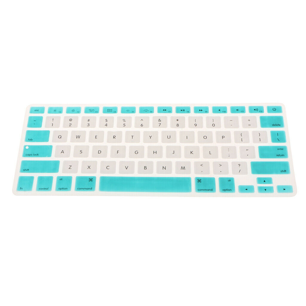 Rubber Keyboard Protective Cover for Macbook Air Pro 13 15 17'' Retina Blue