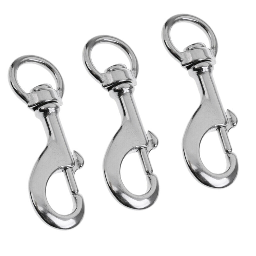 Bulk 3 Dive Bolt Snap, Single Ended Clips Marine Hardware Accessories -