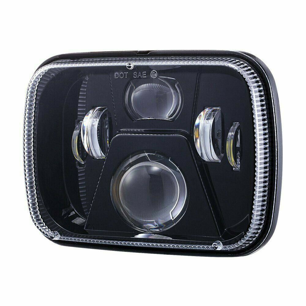 5x7" LED Headlight High Low Beam 7x6 Headlamp for Jeep YJ H6054 H6545 H6054LL