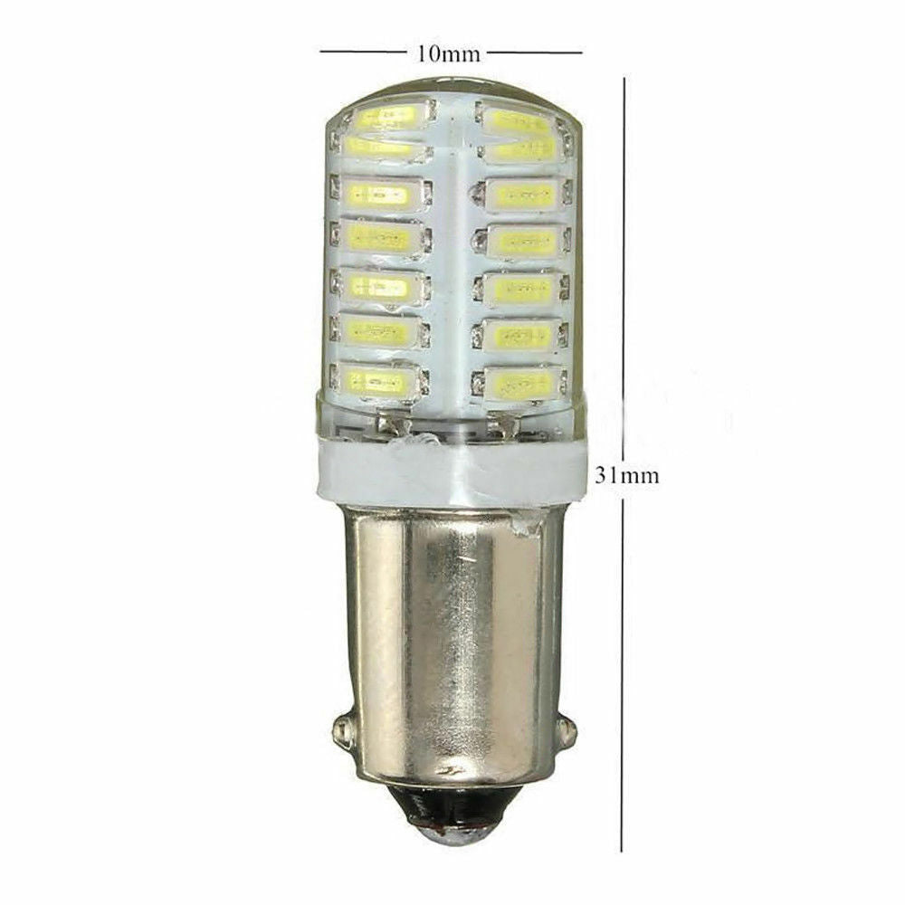 2x 5W BA9S T11 T4W 3014 LED 24SMD Car Side Light Bulb Interior Lamp Bright White