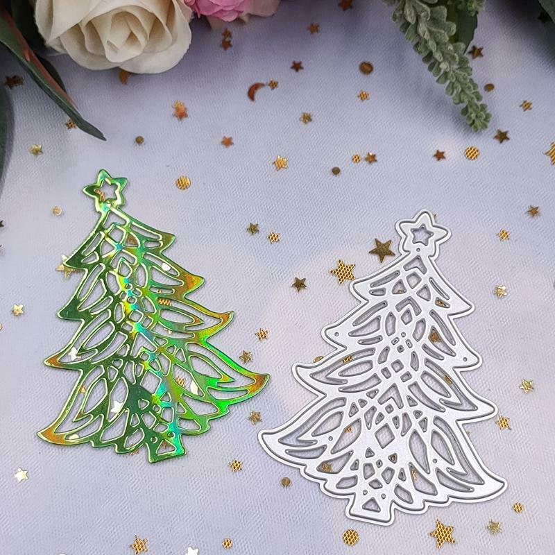 Christmas Tree Border Die-Cut Border Cutting Stencils Nice for DIY Scrapbooking