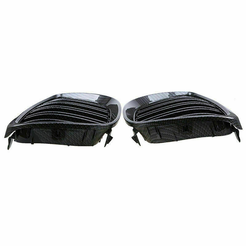 For BMW E90 E92 E93 M3 328i 335i 2007-2011 Carbon Fiber Look Kidney Grille Grill