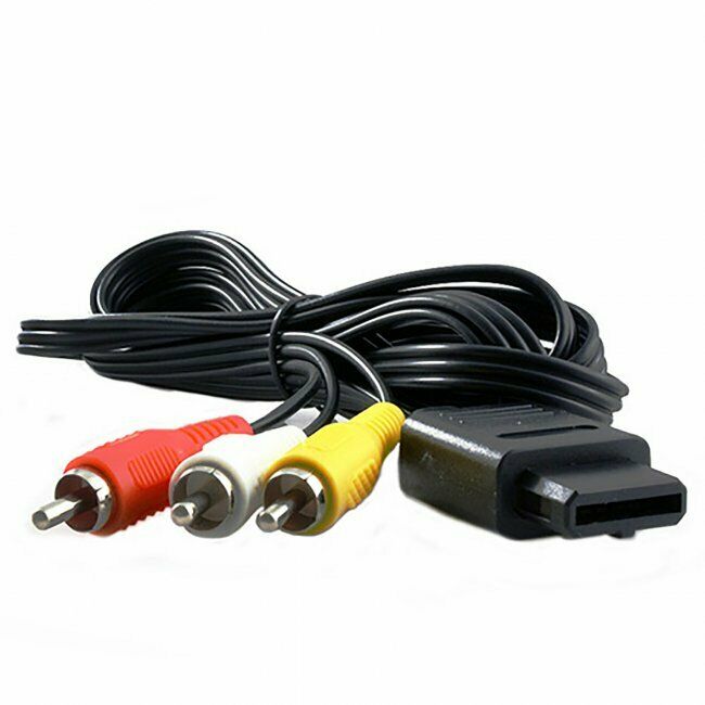 New GC Combo: AC Power Adapter Cord + Audio Video AV Cable (Nintendo Gamecube)