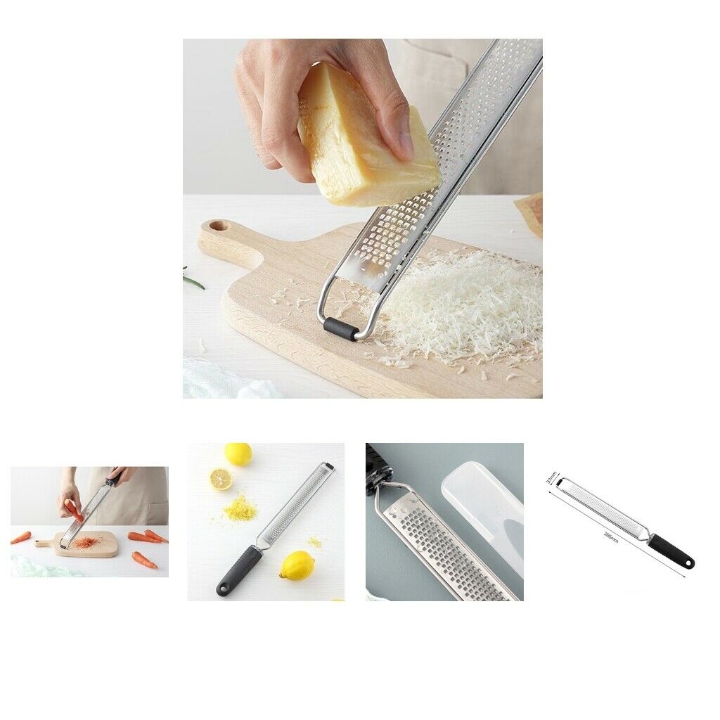 1Pcs Ginger Grater Cheese Grater Zester Hand Held Flat Grater Stainless Steel