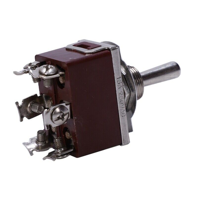 AC 250V/15A 125V/20A ON/OFF/ON 3 Position DPDT Momentary Toggle Switch H6G3G3