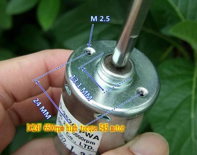 DC24V 6500rpm 545 motor High torque Motor With extension shaft