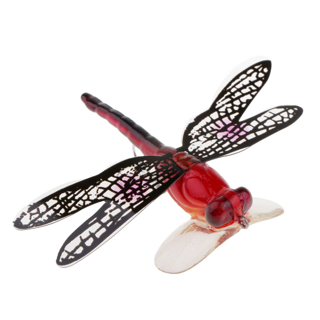 3pcs/pack Colorful Popper Fishing Baits Lure Dragonfly Floating Fly Fishing