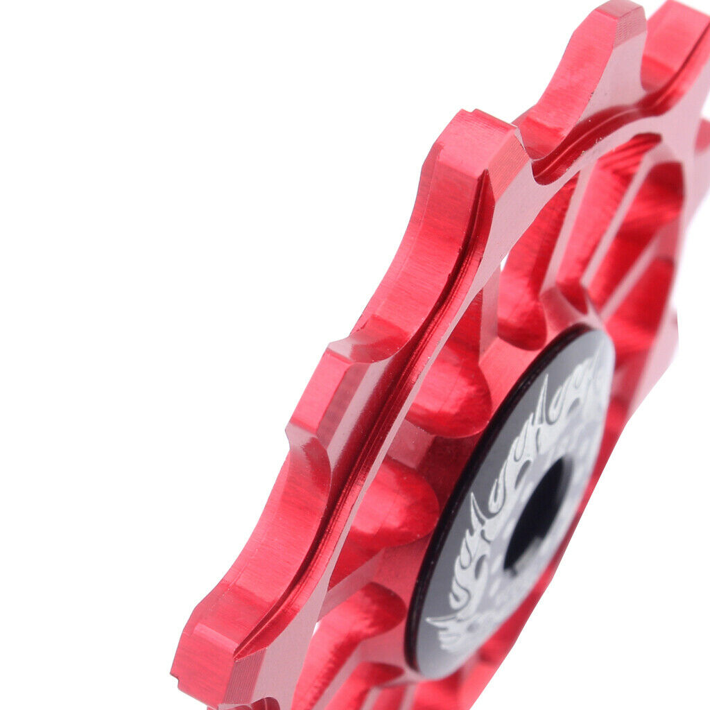 Bike Cycling Jockey Wheel Rear Derailleur Pulley Bicycle Ceramic Guide Red