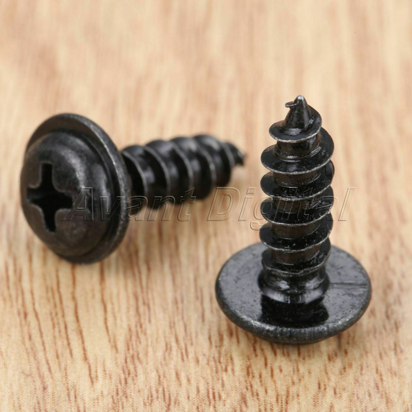 50x Auto Tapping Screws Fasteners Retainers 10.8x18.8mm Clips Metal Universal