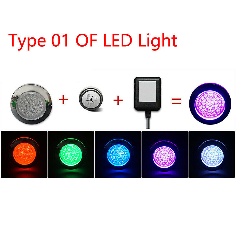 1 Set OF Hot Tub Spa Lamp Jacuzzi Pool Spa Bathtub LED Light RGB IP65 Waterproof