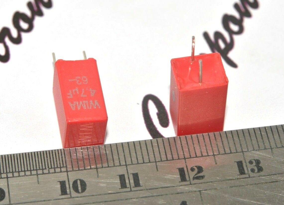 2pcs - WIMA MKS2 4.7uF (4,7uF) 63V 5% pitch:5mm Capacitor MKS2C044701M00JSSD
