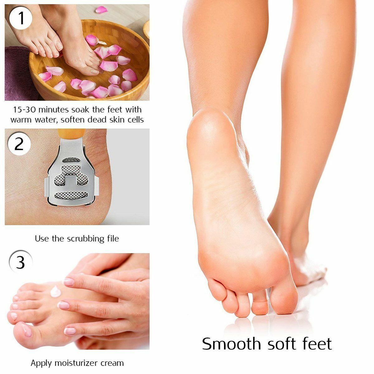 Pedicure Callus Shaver Remover Foot Hard Tough Skin Corn Cutter Razor & 10 Blade