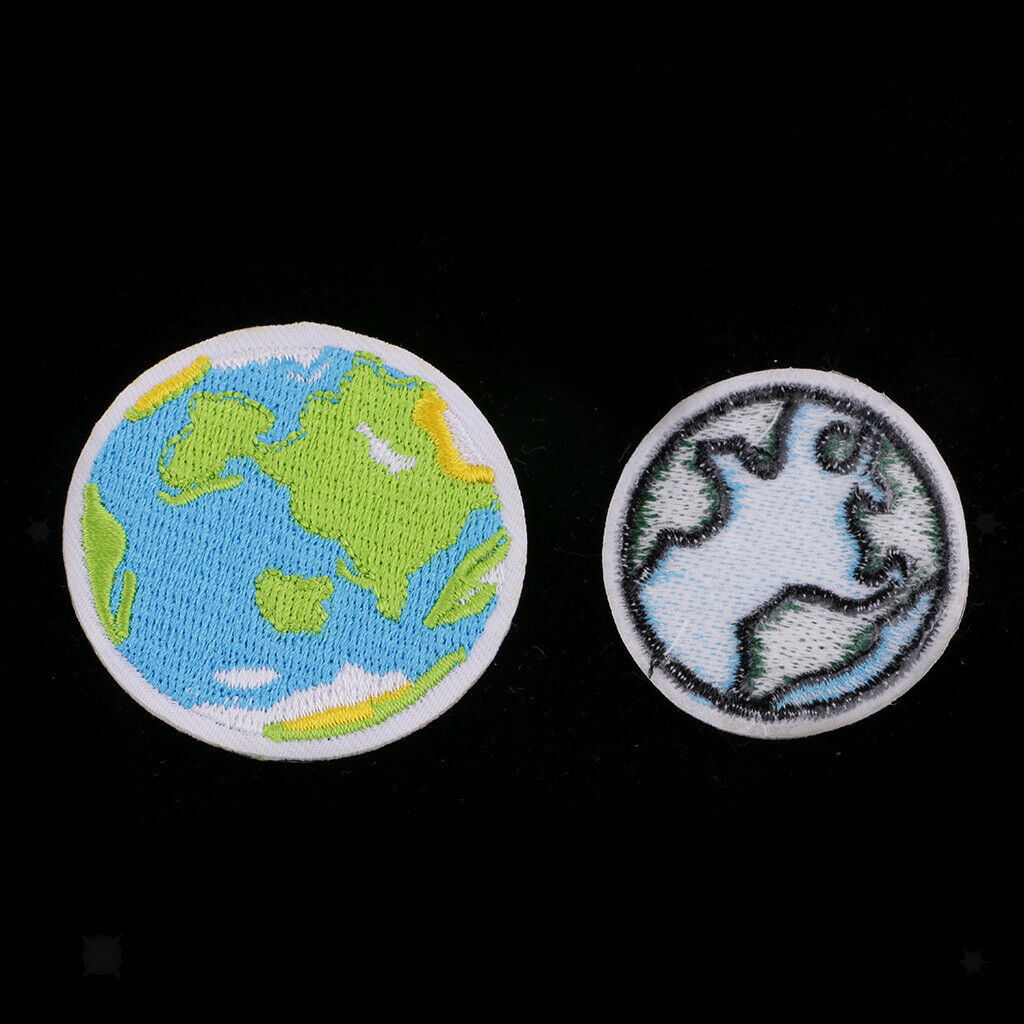 Embroidery Applique Sewing Crafts Patches Self-Adhesive Star /Space Stickers