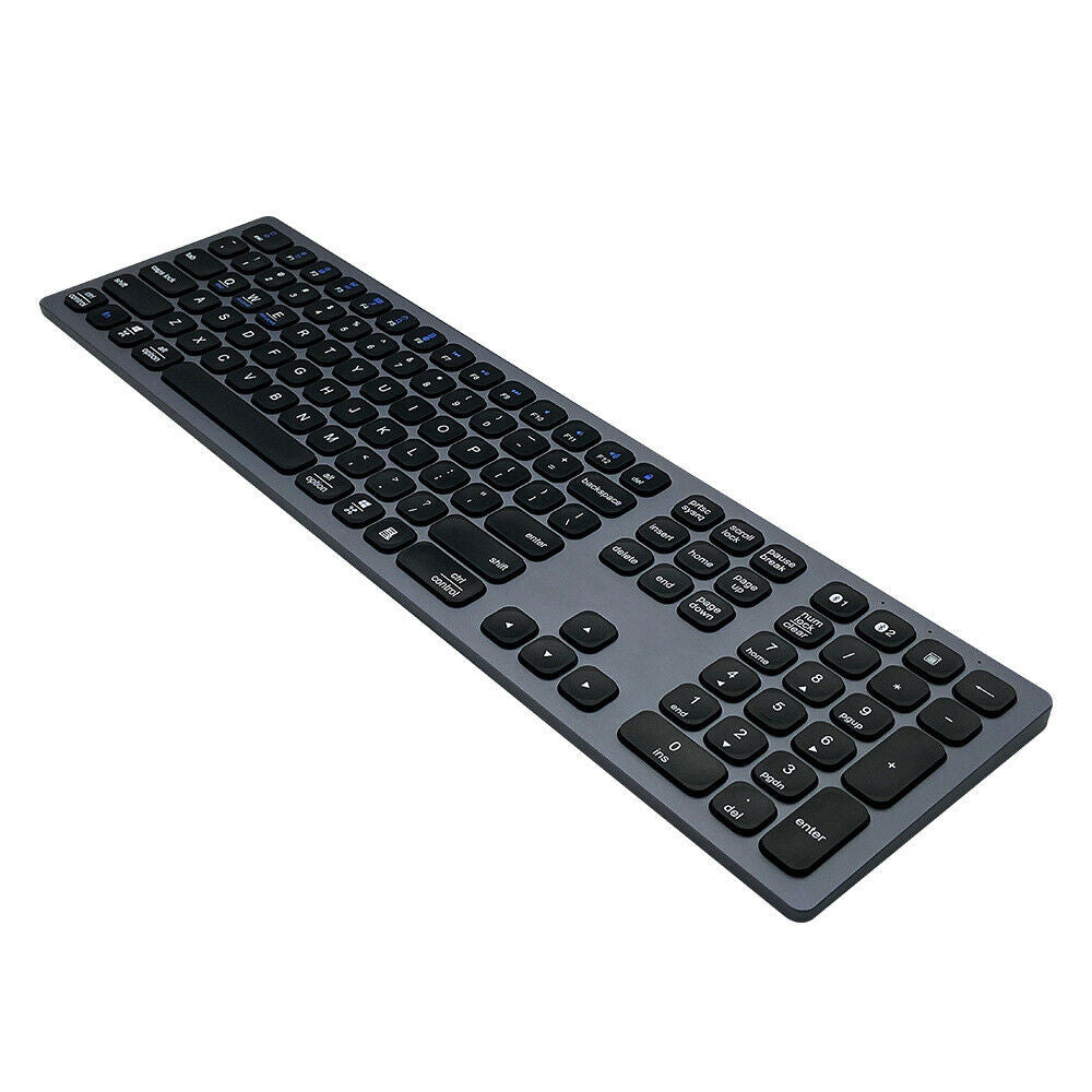 Rechargeable BT Keyboard Wireless Type-C Aluminum Keyboard For Android Windows