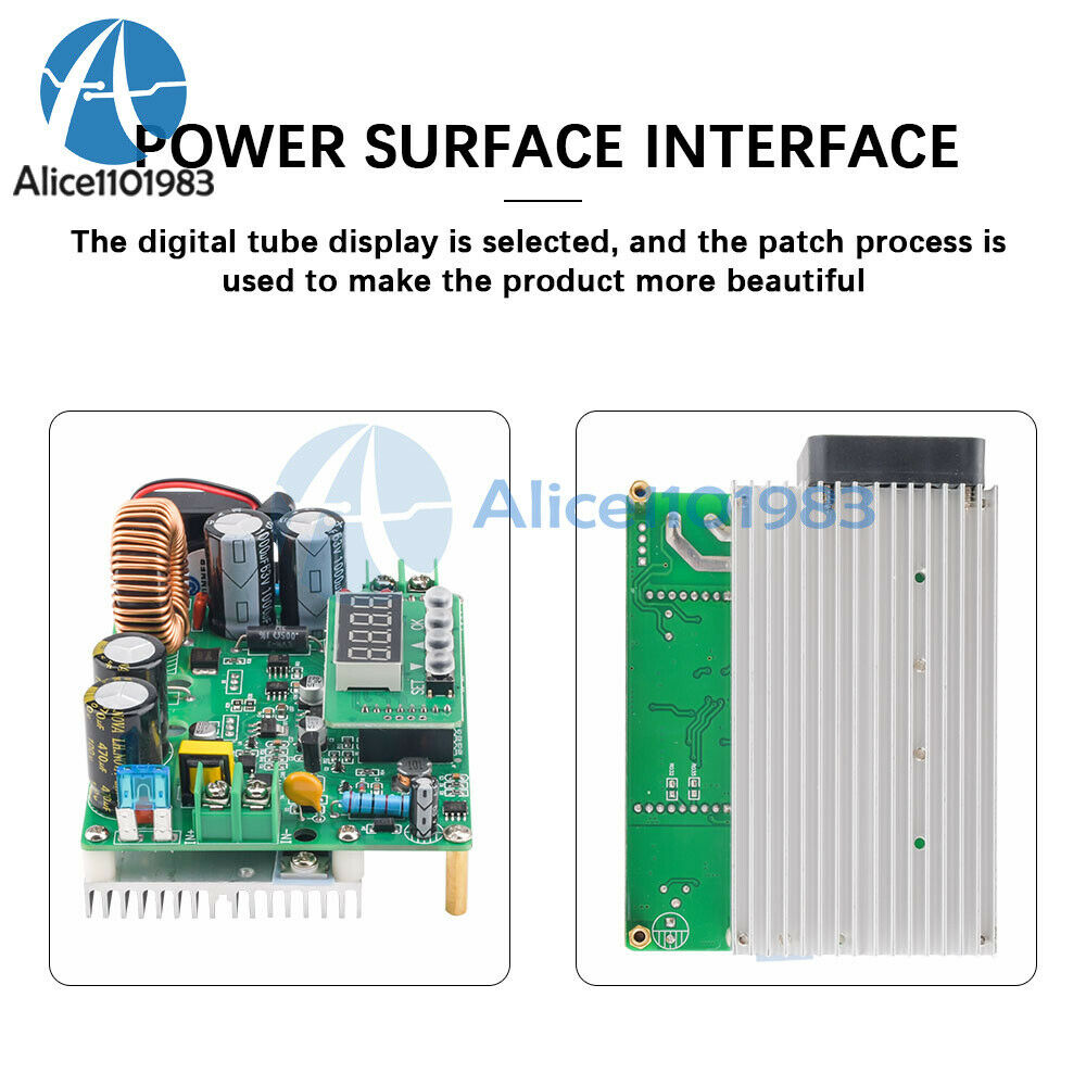 DKP6012 DC Buck Converter DC-DC Voltage Regulator 10V-75V to 0-60V 12A  720W DC