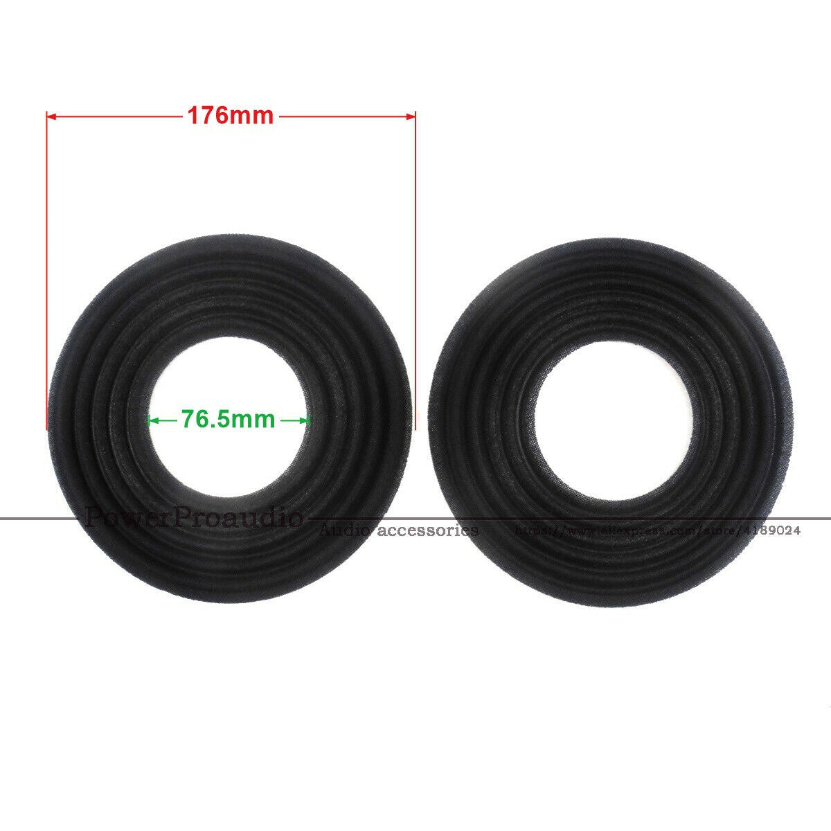 2pcs/lot 176mm 76.5mm  Black Speaker Spider Fit for JBL 12inch 052 Parts Repair