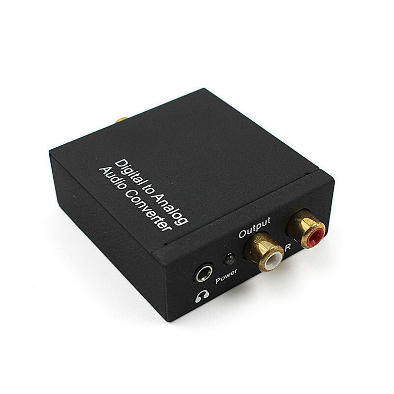 3.5mm Digital Coaxial Toslink Optical to Analog L/R RCA Audio ConverterAdapterBD