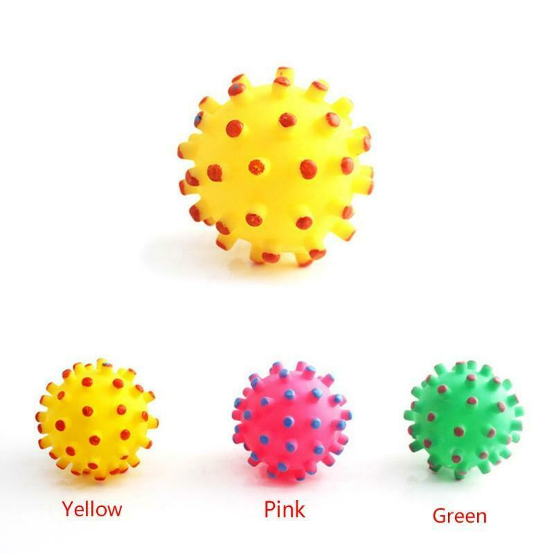 Teeth Cleaning Chew Training Pet Squeaking Pet Dog Ball Pet Bite Chew Ball Gift