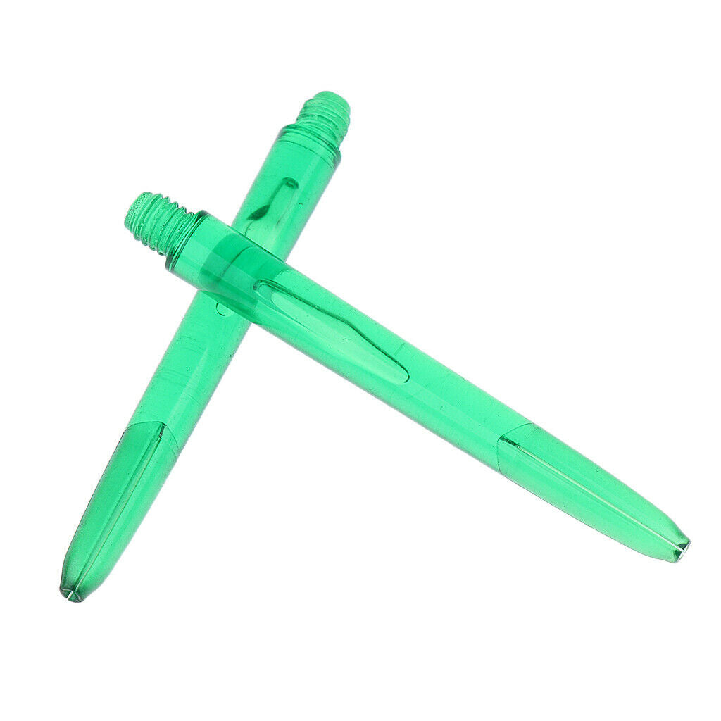 30 Pieces Universal Plastic 2BA Dart Shafts Replacement Dart Stems Green