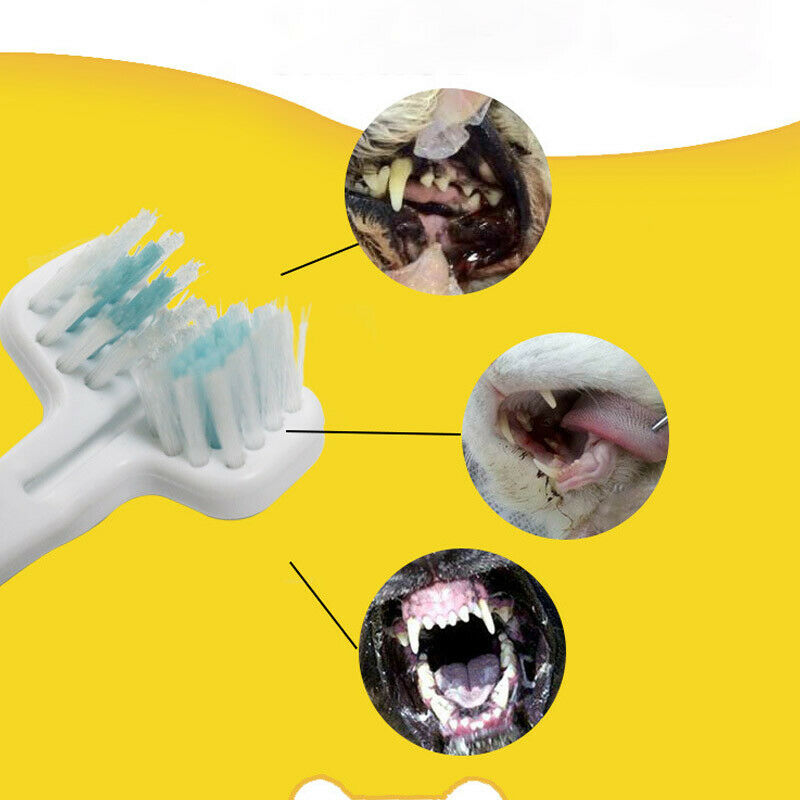1PC Cat Dog Mouth Cleaning Toothbrushes Plastic Finger Pet Supplies Soft Gift