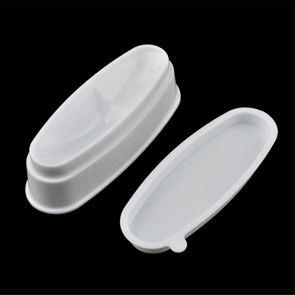 Fashion White Nail Dipping Powder French Tray Manicure Mold Nail Dip Container