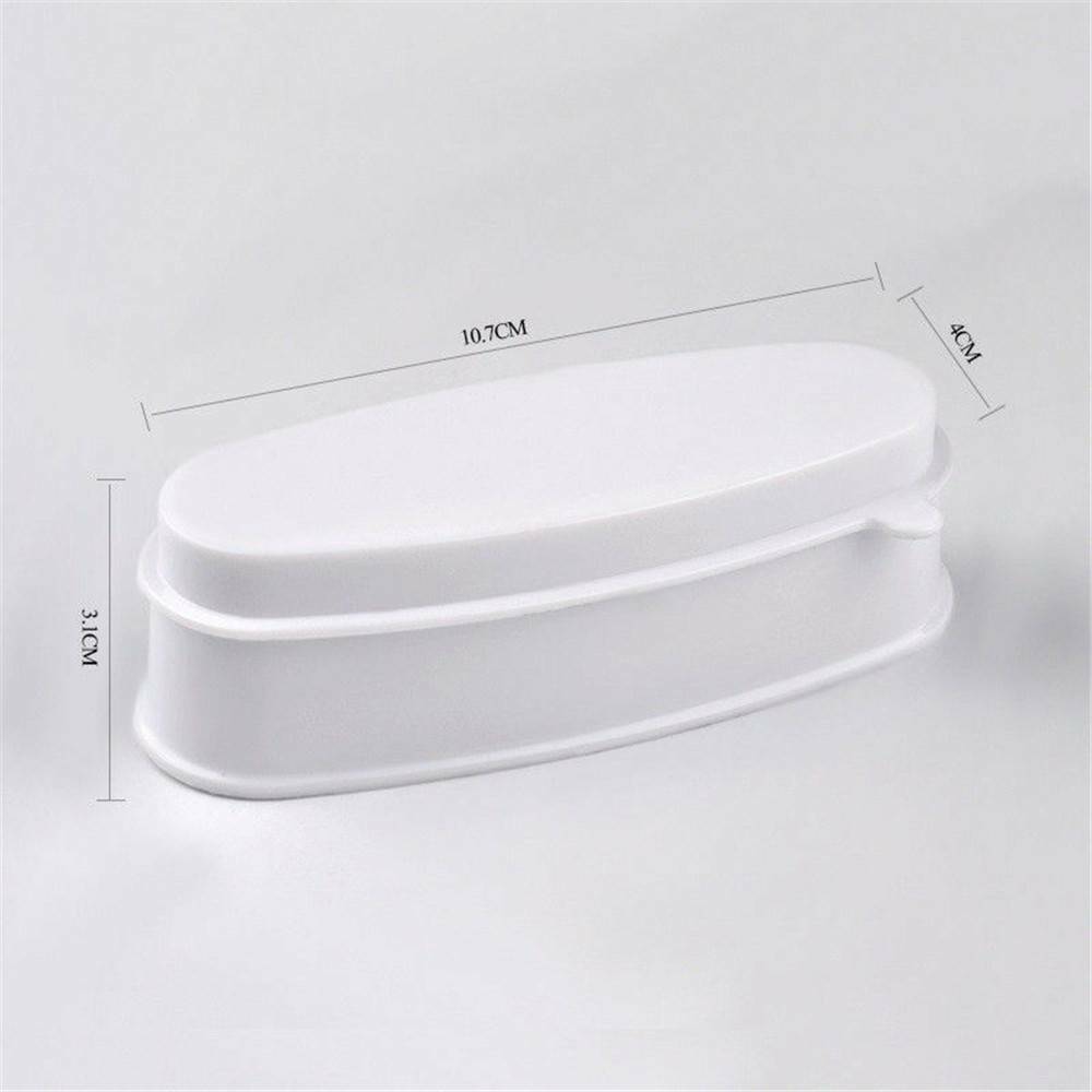 White Nail Dipping Powder French Tray Manicure Mould Nail Dip Container Salon